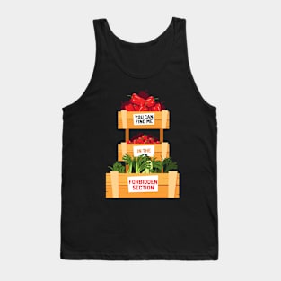 Funny Vegan Veggies Forbidden Section Tank Top